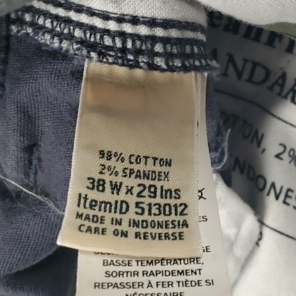 L.L‎ Bean Cargo Pants Mens 38x29 Beanflex Blue Standard Fit Stretch ID# 513012 - Picture 14 of 14